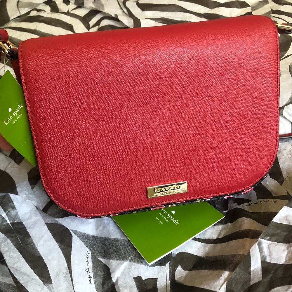 Nwt Kate Spade Crossbody Saddle Hazy Rose Red Bag